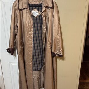 British Mist Metallic Brown Zip Off Liner Women's Coat